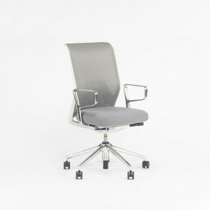 2015 Gray Vitra ID Mesh Desk Chairs by Antonio Citterio Polished Arms / Bases