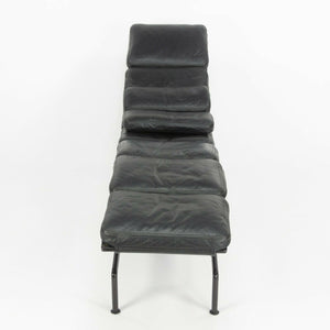 SOLD 1980s Eames Herman Miller Billy Wilder Black and Eggplant Chaise Lounge Chair