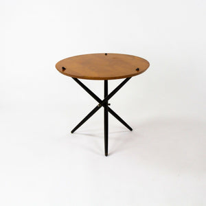 SOLD 1951 Hans Bellman Small Tripod Table for Knoll Associates No 103 with 24 in Top
