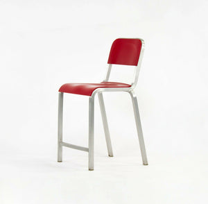 2010s Emeco 1951 Red Counter Stool by Adrian van Hooydonk and BMW Designworks