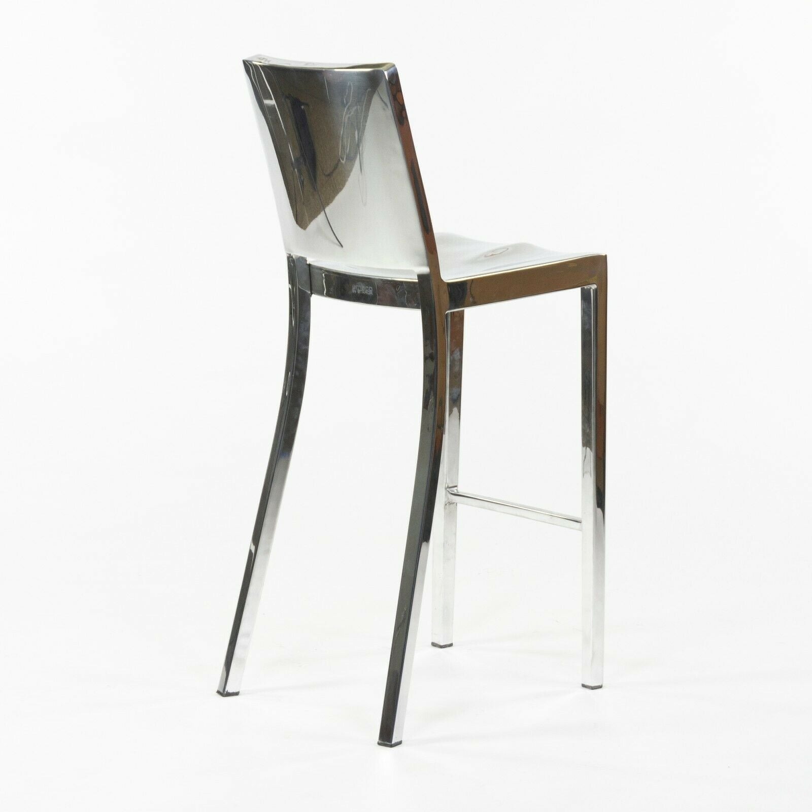 SOLD Emeco Hudson Bar Stool in Polished Aluminum by Philippe Starck 5x Available