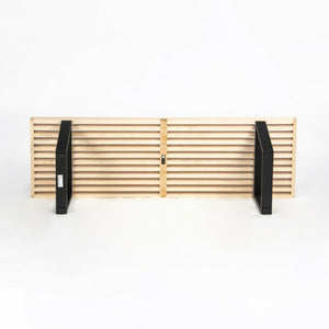 SOLD 2019 George Nelson Slatted Platform Bench with Natural Maple Top and Wood Legs