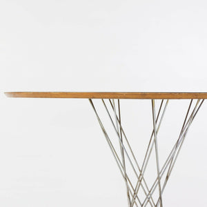 SOLD 1960s Isamu Noguchi for Knoll Associates Cyclone Dining Table White Laminate 48"