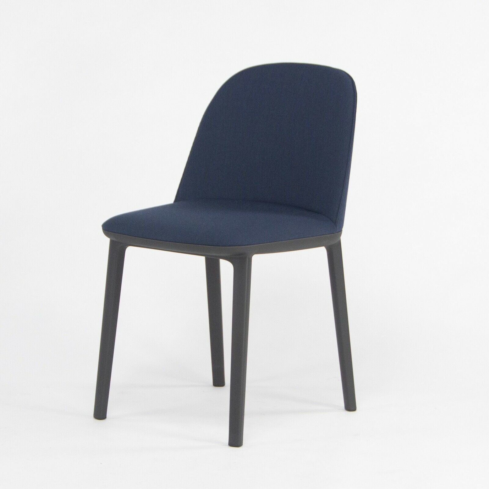 2018 Vitra Softshell Side Chair w/ Dark Blue Fabric by Ronan & Erwan Bouroullec