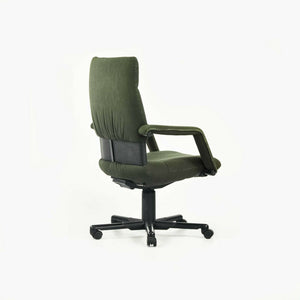 SOLD 1997 Mario Bellini Vitra Figura Post Modern High Back Desk Chair in Green Fabric