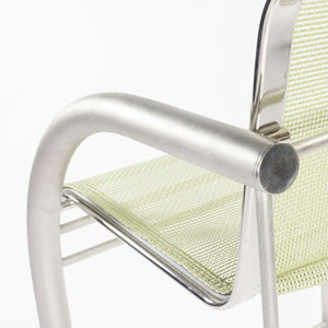 SOLD Prototype Richard Schultz 2002 Collection Stainless Bar Stool with Outdoor Mesh