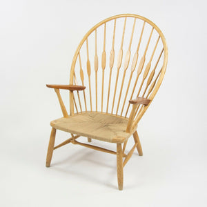 SOLD 1960s Hans Wegner Peacock Chair for Johannes Hansen of Denmark Ash & Teak Knoll