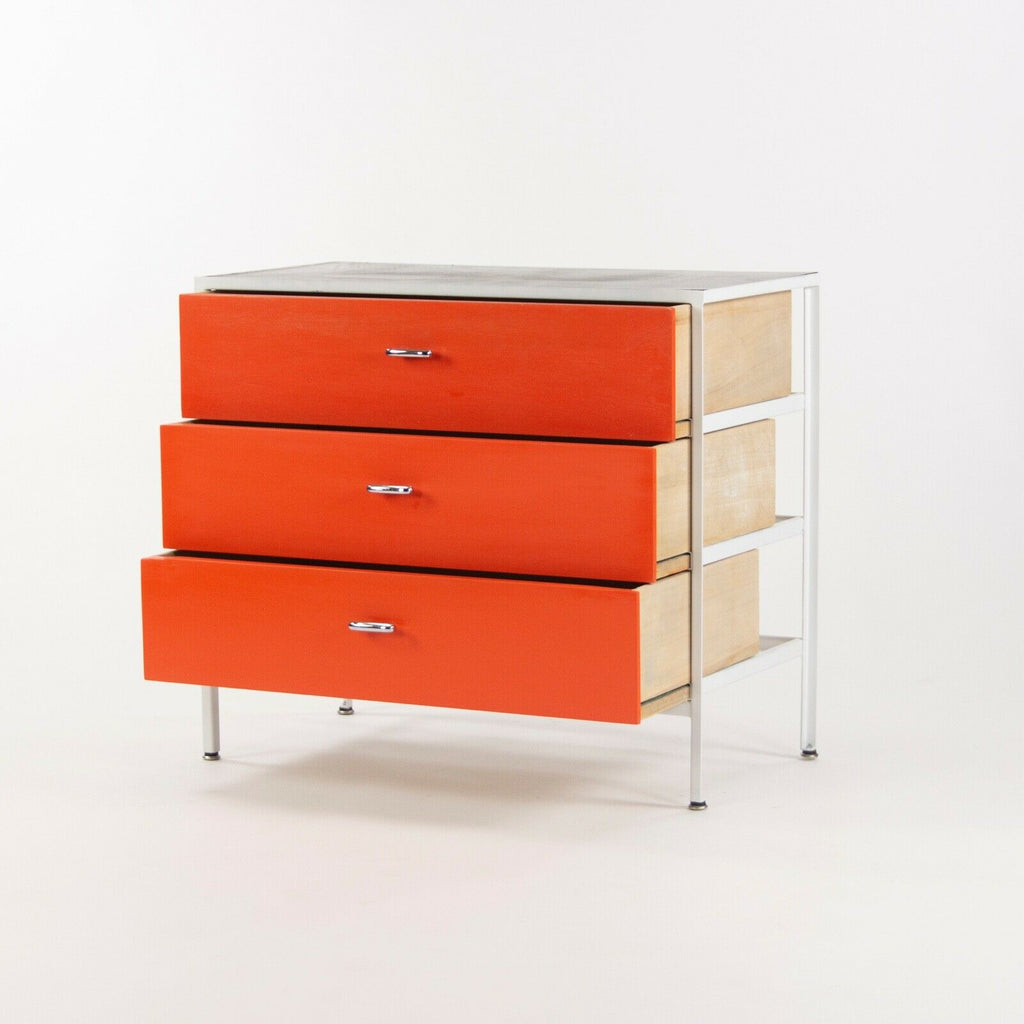 SOLD 1950s George Nelson for Herman Miller Steel Frame Case Series Orange Dresser