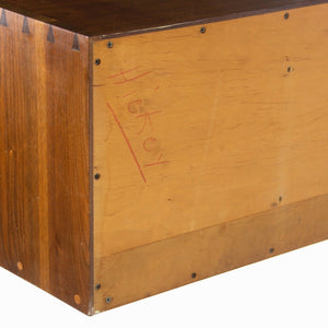 SOLD 1959 George Nakashima Studio Free Edge Walnut Hanging Wall Cabinet w/ Provenance