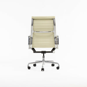 SOLD 2007 Eames Herman Miller Aluminum Group Executive Desk Chair in Ivory Leather