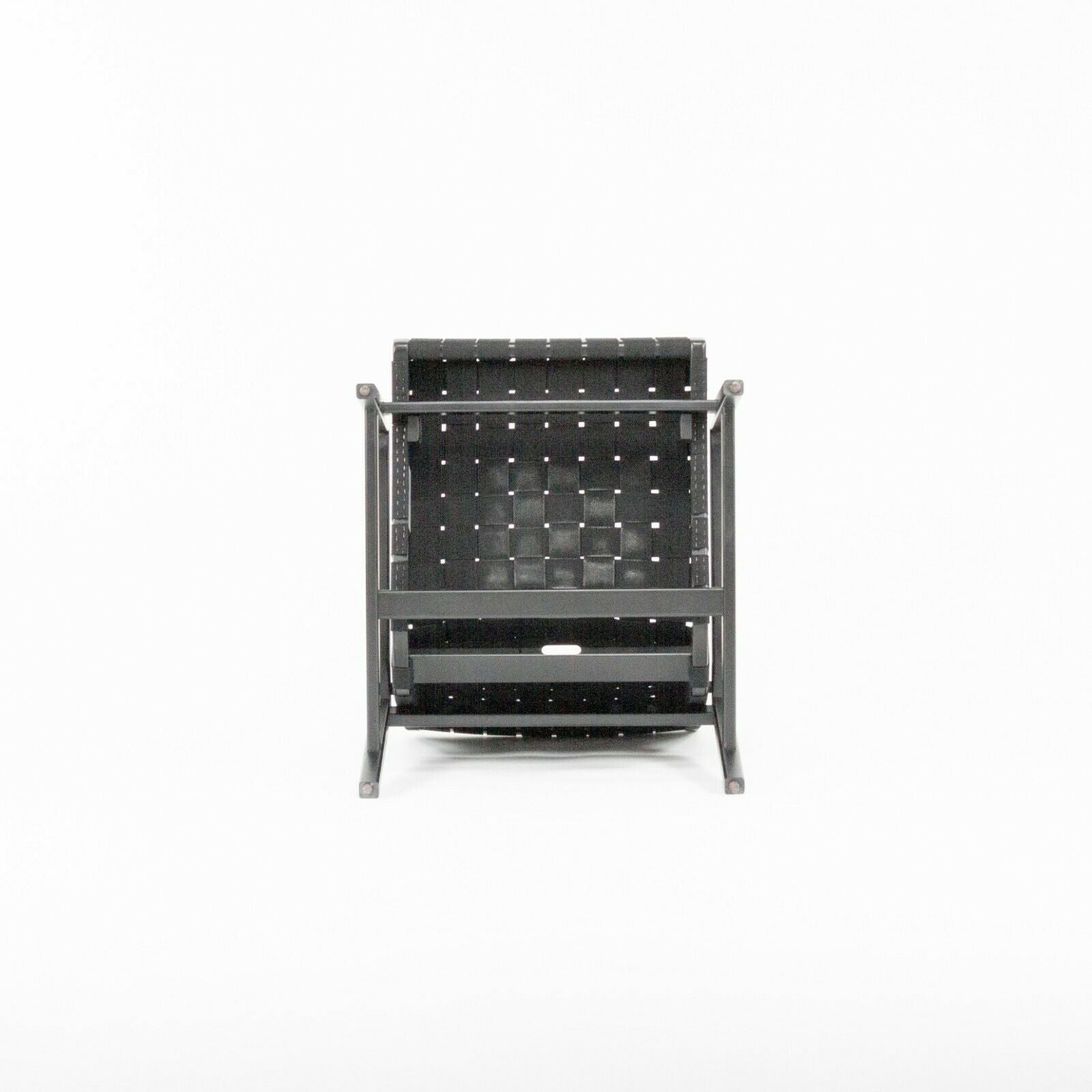 SOLD 2021 Jens Risom for Knoll Ebonized Maple & Black Cotton Lounge Chair with Arms