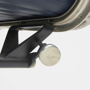 SOLD 1970s Navy Blue Eames Herman Miller Tall Aluminum Group Executive Desk Chair