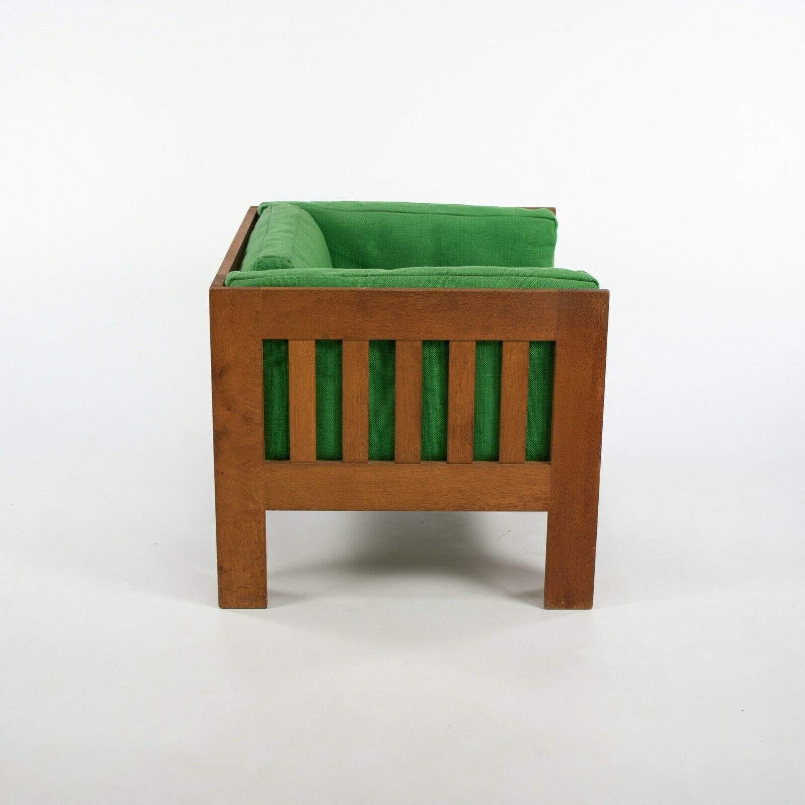 1975 Tage Poulsen TP63 Lounge Chair by CI Designs in Oak with Green Upholstery