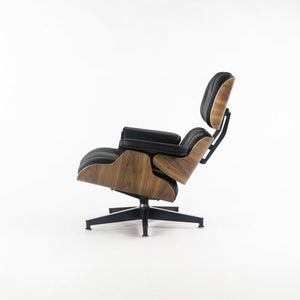 SOLD 2021 Herman Miller Eames Lounge Chair and Ottoman 670 671 Black Leather & Walnut