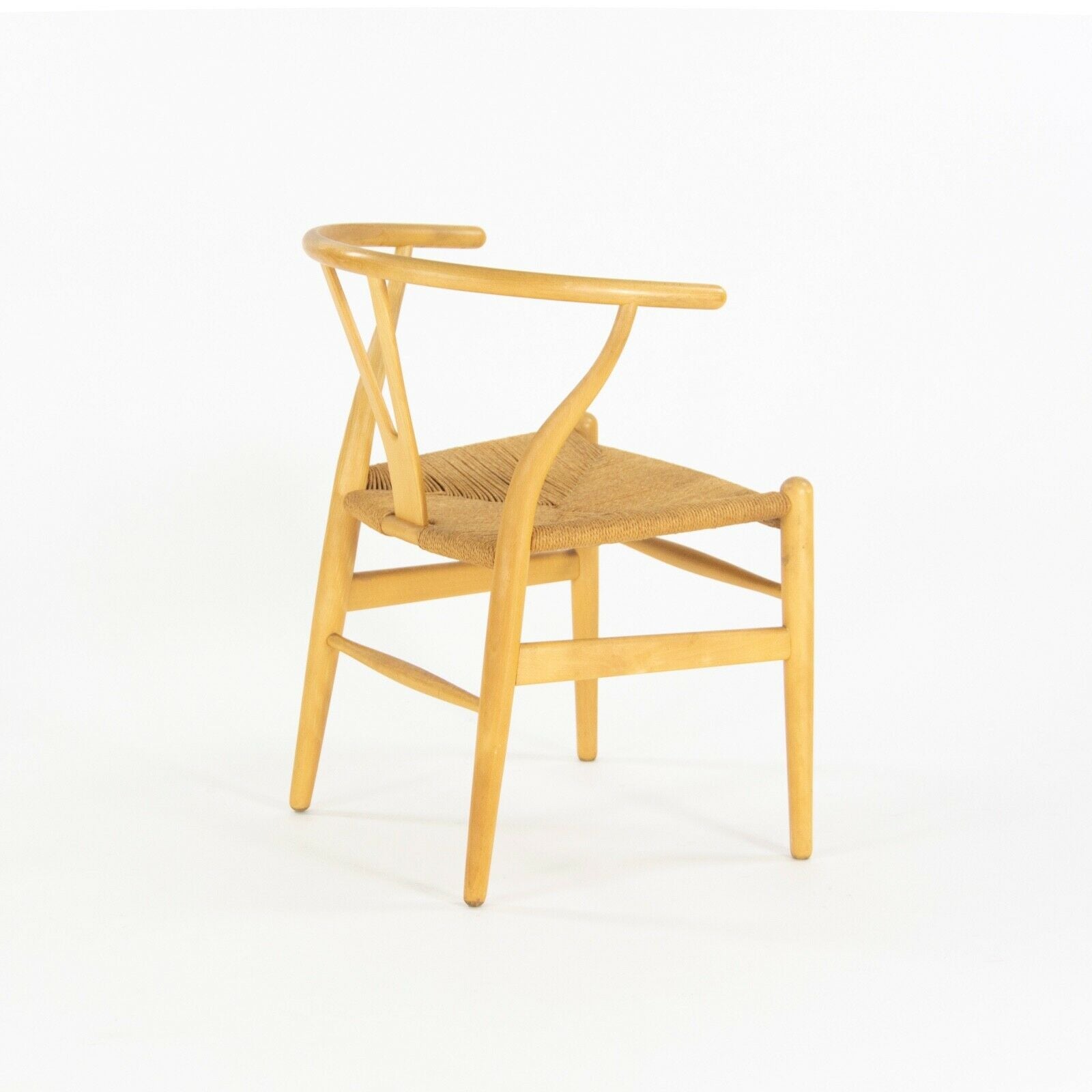 SOLD Hans Wegner Carl Hansen Denmark Vintage Wishbone Dining Chair Beech Set of Four