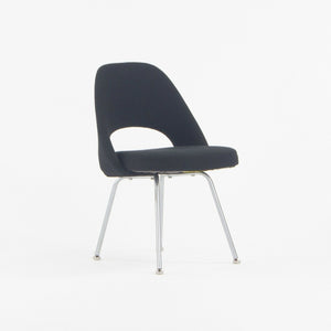 SOLD 1960s Eero Saarinen for Knoll Armless Executive Side Chair w/ Tubular Legs Black