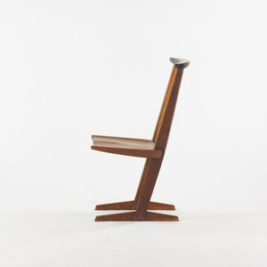 SOLD 1964 Original George Nakashima Conoid Dining / Side Chair in PA Black Walnut