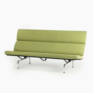 SOLD 2006 Herman Miller by Ray and Charles Eames Sofa Compact Green Fabric Upholstery