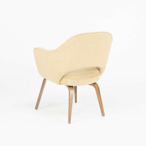 SOLD Eero Saarinen for Knoll 2020 Executive Arm Chair with Tan Suede & Wood Legs