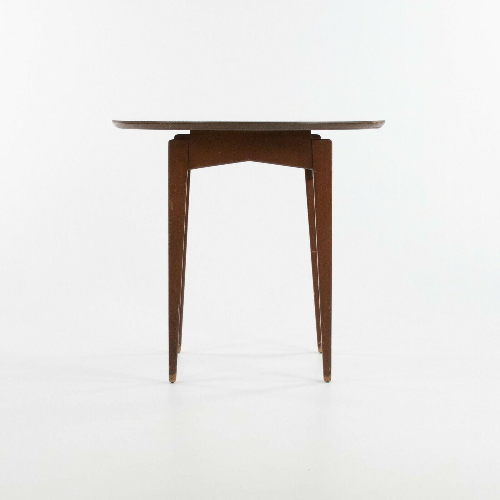 1960s Jens Risom Design Inc Walnut & Laminate End / Side Table