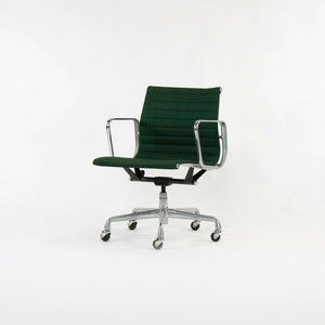 SOLD 1990 Herman Miller Eames Aluminum Group Management Desk Chair in Green Fabric