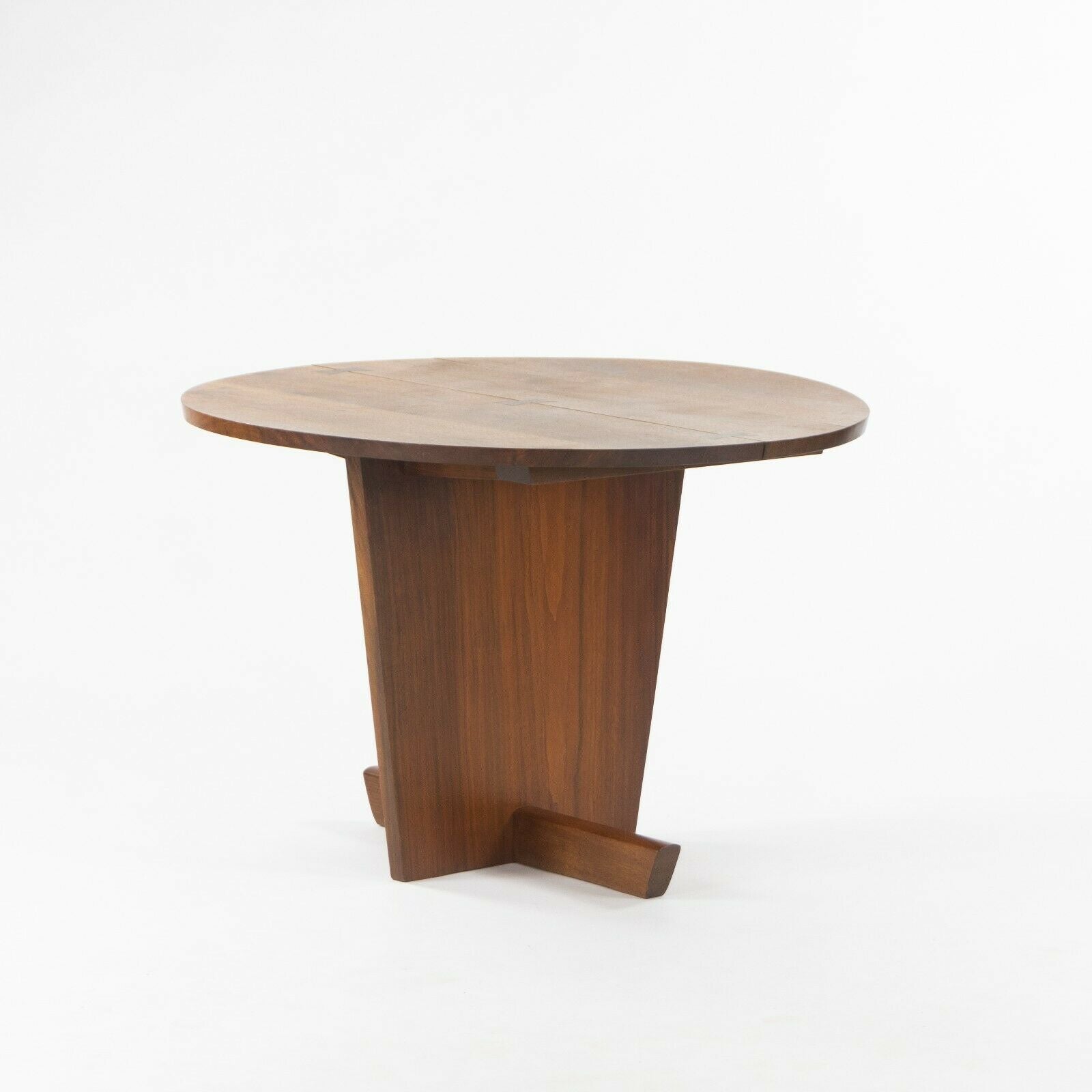 SOLD 1997 Mira Nakashima Minguren I Special 42 inch Round Black Walnut Dining Table