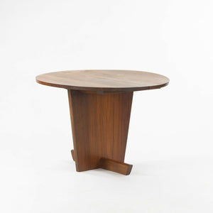 SOLD 1997 Mira Nakashima Minguren I Special 42 inch Round Black Walnut Dining Table