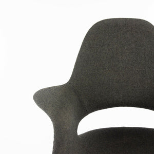 2010s Charles Eames & Eero Saarinen Organic Chairs by Vitra in Dark Gray Fabric