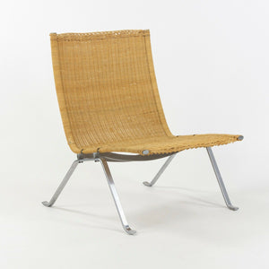 Poul Kjaerholm for E Kold Christensen Denmark PK22 Lounge Chair Original Wicker