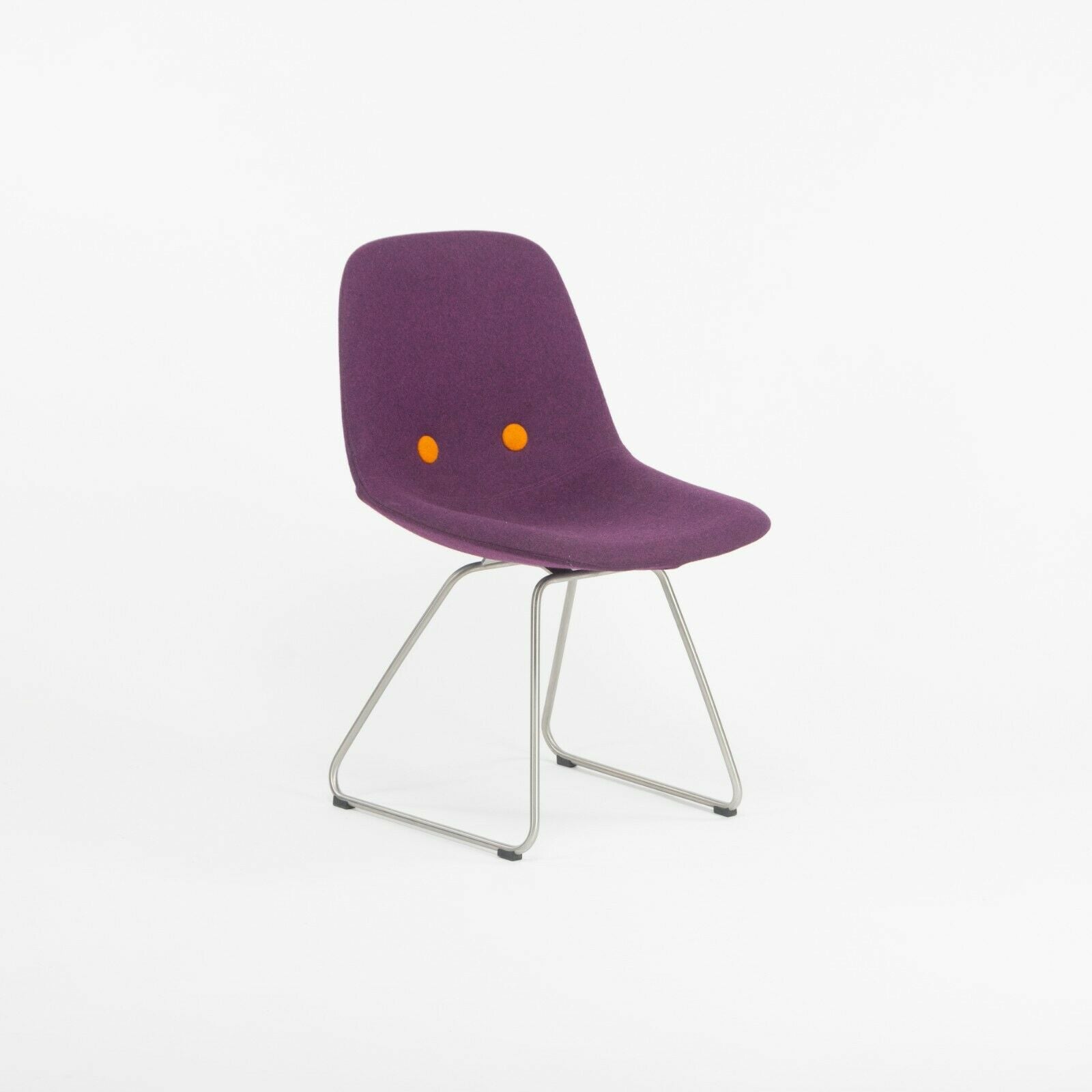Set of 6 Erik Jorgensen EJ 2 Eyes Chair by Foersom + Hiort-Lorenzen in Purple