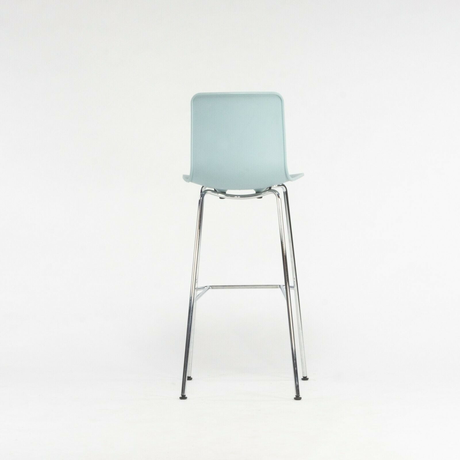 2020 Jasper Morrison for Vitra HAL Bar Stool in Ice Gray / Blue w/ Chrome Base