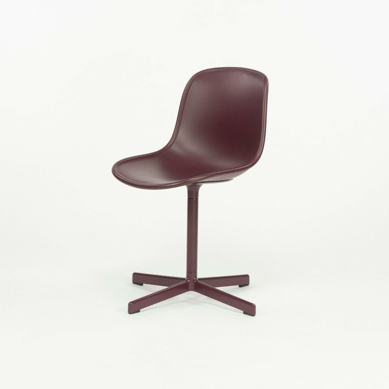 SOLD 2020 Set of 6 HAY Neu 10 Bordeaux Poly Swivel Shell Chairs