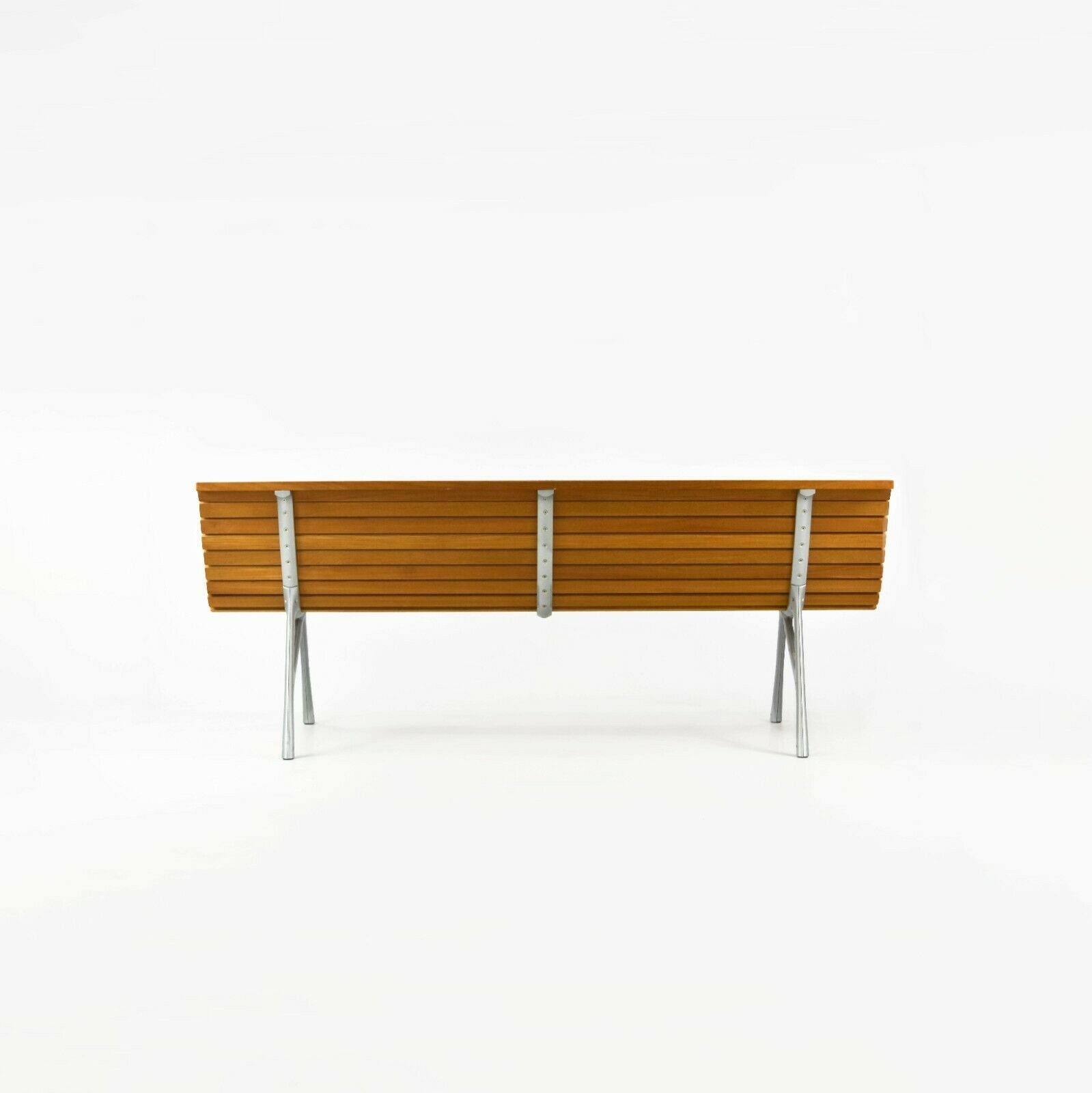 2010s Alias Teak Outdoor Three Seat Bench / Settee in Cast Aluminum by Alberto Meda