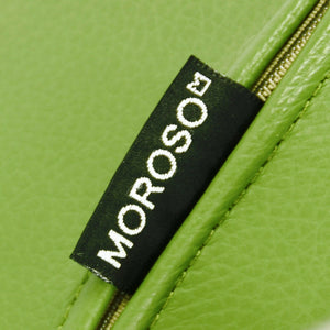 SOLD 2010 Patricia Urquiola for Moroso Fjord Bar Height High Stool in Green Leather
