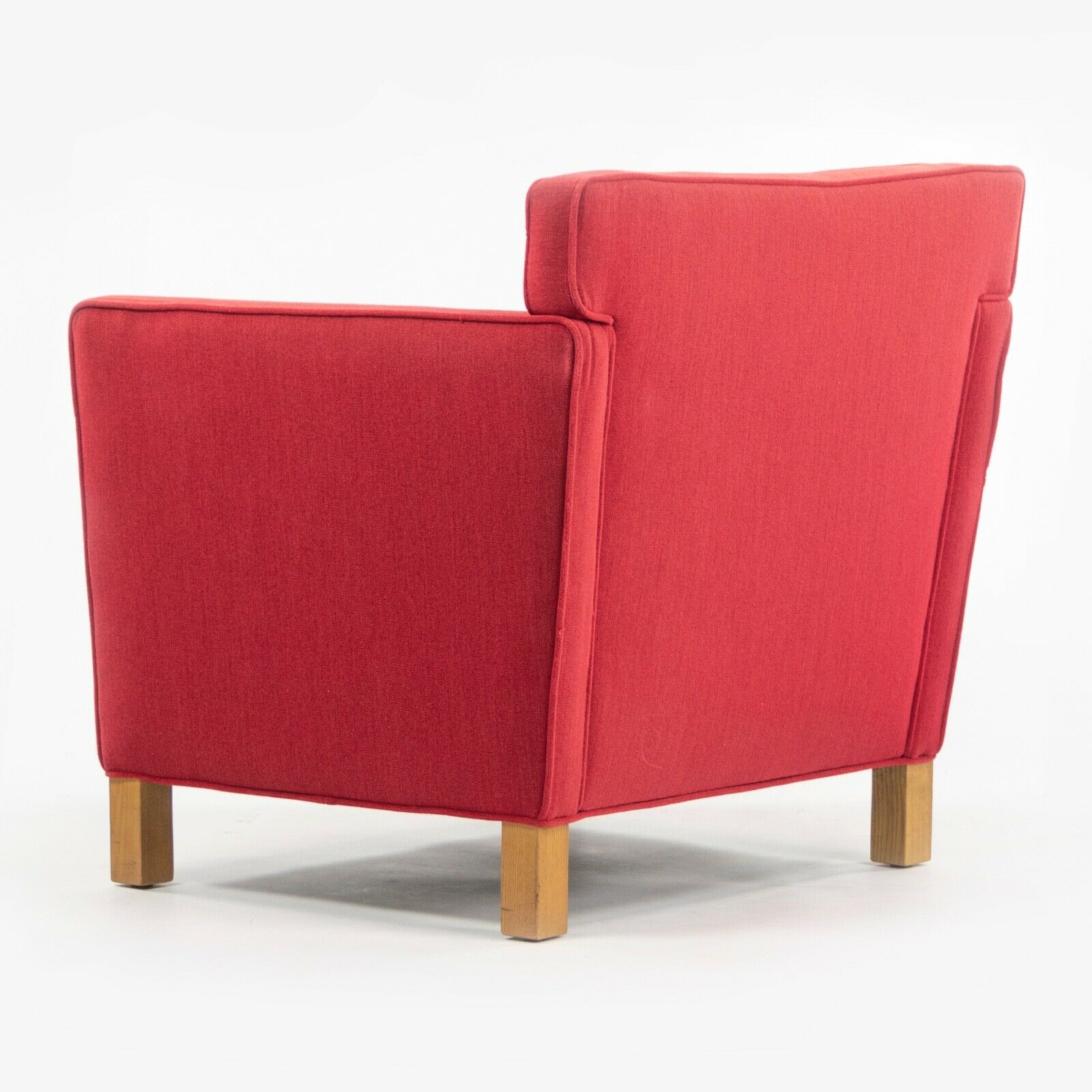 SOLD 2007 Pair Original Knoll Mies Van Der Rohe Krefeld Lounge Chair Red Fabric