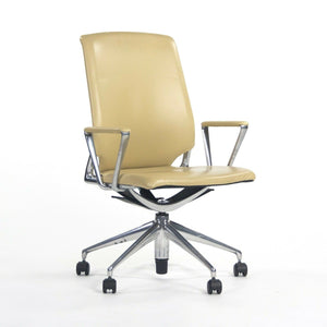 2011 Vitra Meda by Alberto Meda Desk Chair Tan Full Leather