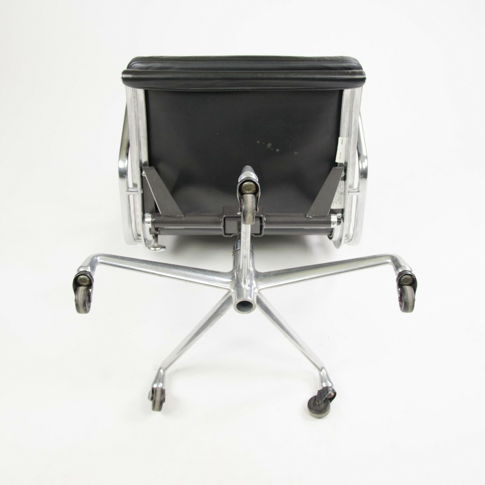 SOLD 2001 Eames Herman Miller Soft Pad Aluminum Group Desk Chair Black Leather 12x