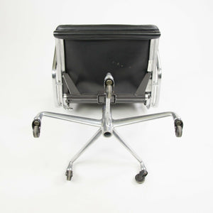 SOLD 2001 Eames Herman Miller Soft Pad Aluminum Group Desk Chair Black Leather 12x