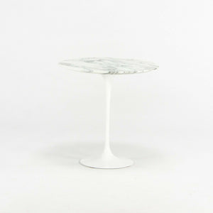 SOLD 2019 Eero Saarinen for Knoll Tulip 20 inch Round Side Table in Satin Arabescato