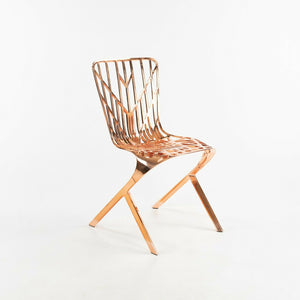 SOLD David Adjaye for Knoll Studio Washington Skeleton Dining Chair w/ Copper Finish