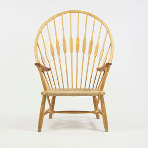 SOLD 1960s Hans Wegner Peacock Chair for Johannes Hansen of Denmark Ash & Teak Knoll