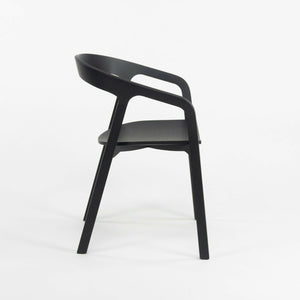 SOLD Pair Nitzan Cohen for Mattiazzi He Said/She Said MC1 Chairs Solid Black Ash Wood