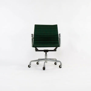SOLD 1990 Herman Miller Eames Aluminum Group Management Desk Chair in Green Fabric