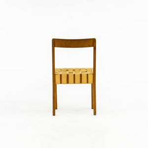 1940s Jens Risom For Knoll Associates 666 WSP Dining Chair with Webbing in Maple