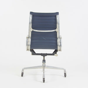 SOLD 1970s Navy Blue Eames Herman Miller Tall Aluminum Group Executive Desk Chair