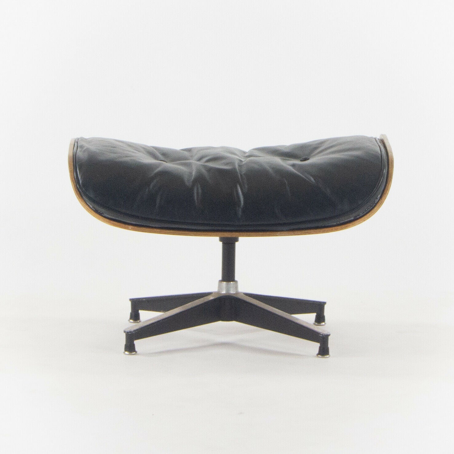 SOLD 1956 Holy Grail Herman Miller Eames Lounge Chair and Swivel Ottoman Boot Glides