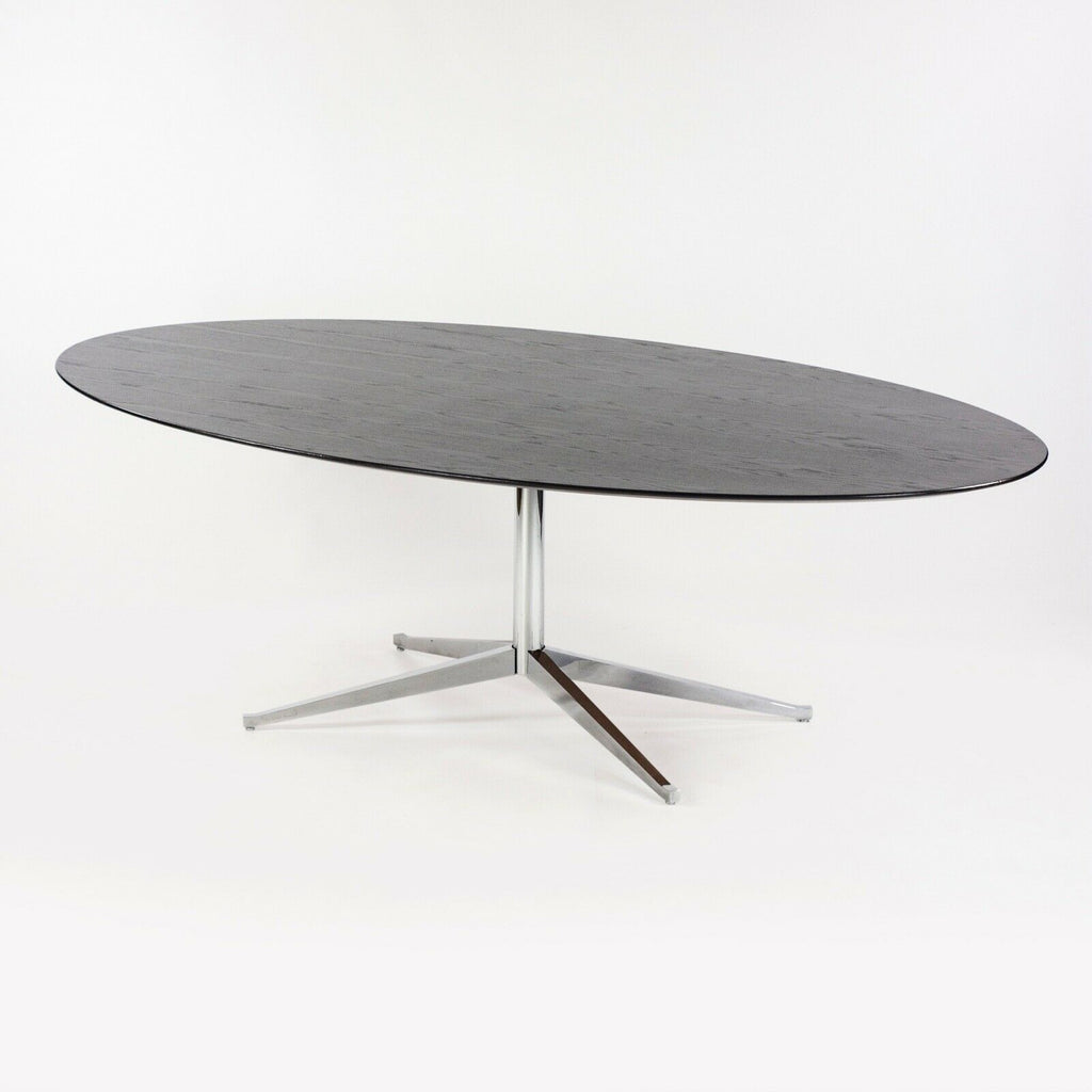 SOLD 1970s Florence Knoll 96 inch Ebonized Oak Dining Conference Table