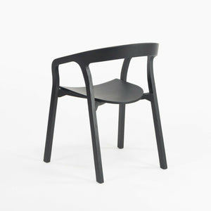SOLD Pair Nitzan Cohen for Mattiazzi He Said/She Said MC1 Chairs Solid Black Ash Wood