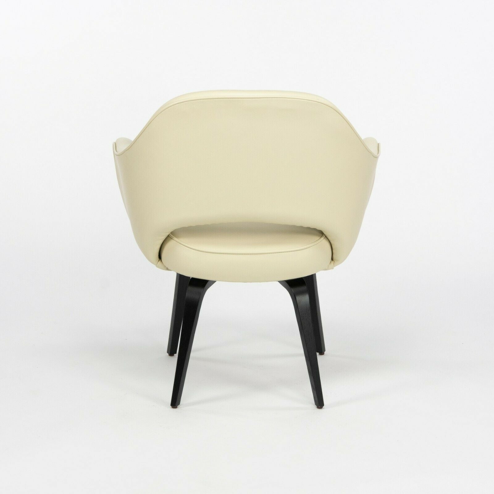 Eero Saarinen for Knoll 2020 Executive Armchair with Ivory Leather & Wood Legs