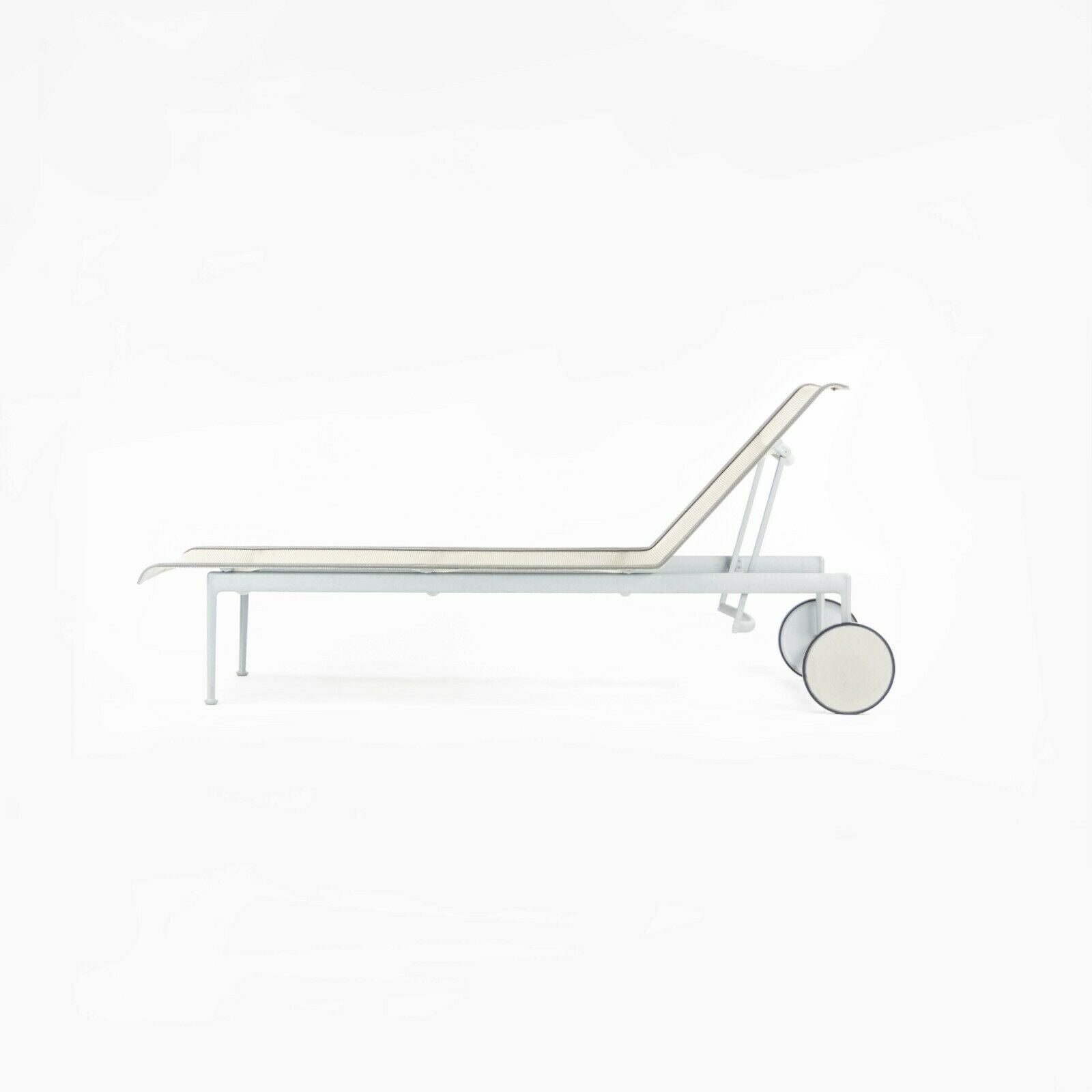 SOLD 2012 Richard Schultz 1966 Series Adjustable Chaise Lounge Chair in Silver 2 Available